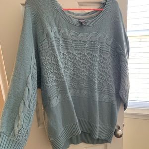 Cable knit sweater